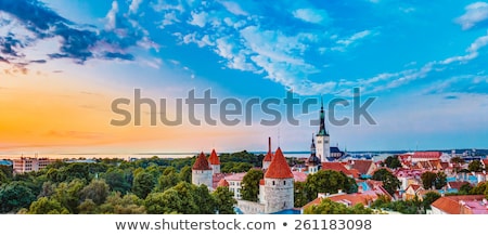 ストックフォト: Panoramic View Of Tallinn Estonia