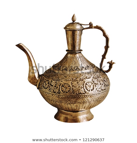 Old Indian Copper Teapot Stockfoto © pzAxe