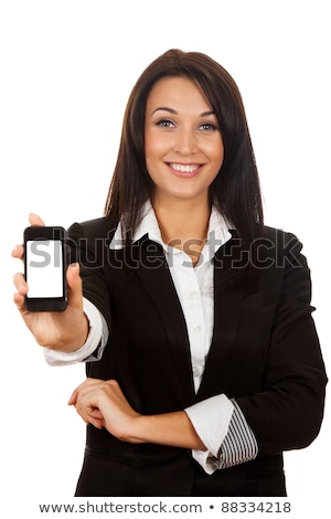 Stok fotoğraf: Businessperson Showing Mobile Phone