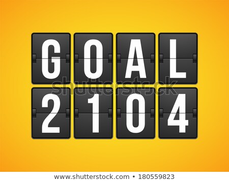 Flat Goal Football Soccer Concept Letter [[stock_photo]] © sidmay