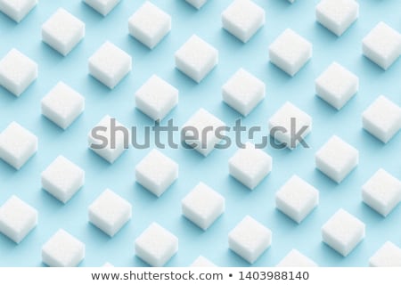 Zdjęcia stock: White Sugar Cubes