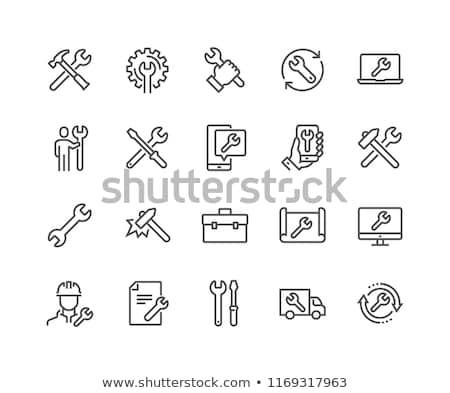 Foto stock: Computer Repair Icon Set