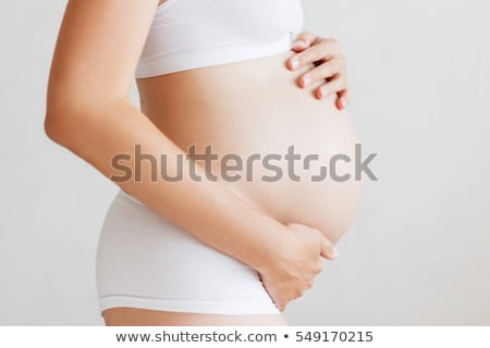 Stockfoto: Pregnant Woman In Underwear