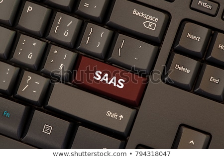 Stock photo: Iaas On Red Keyboard Button