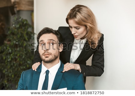 Stock fotó: Businesswoman Seducing Boss In Office