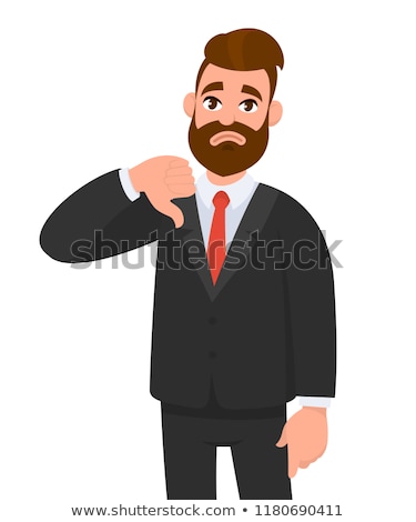 Foto stock: Man Showing Thumbs Down