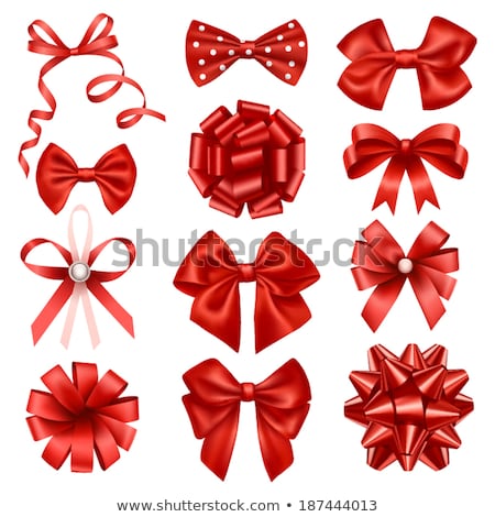 Stock fotó: Colored Ribbons And Bows