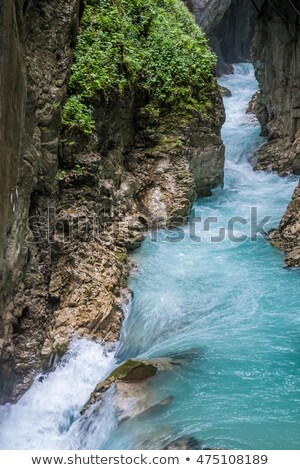 River Flowing Through The Leutasch Gorge Zdjęcia stock © manfredxy