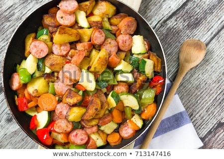 Zdjęcia stock: Sausage And Vegetables