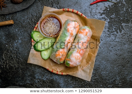 Stock photo: Healthy Fresh Spring Roll