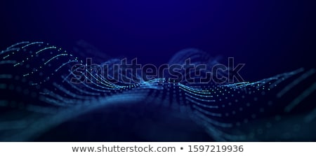 Foto stock: Abstract Science Background With Wave And Glow