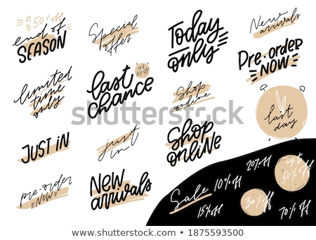 Foto stock: Limited Time Only Buy Now Discount Promo Poster