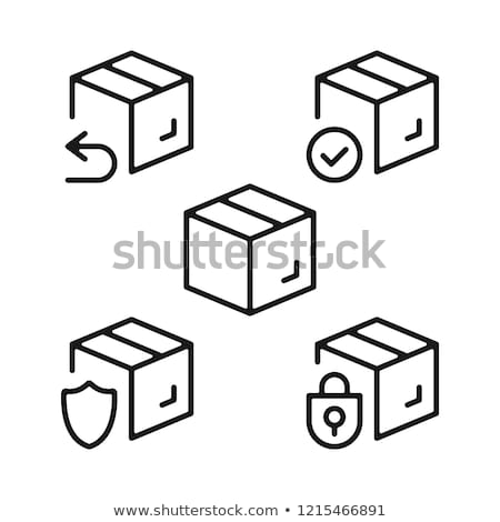 Stock photo: Sending Parcel Icon Vector Outline Illustration