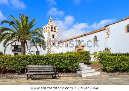 Stockfoto: Tower Of Church Santa Maria De Betancuria Betancuria Village F