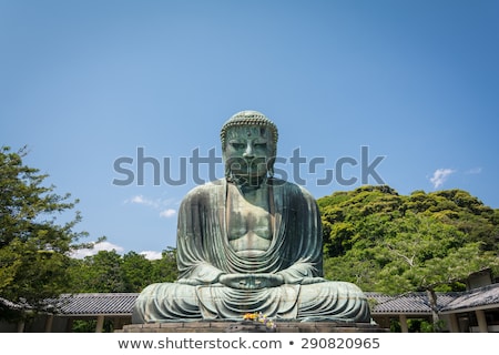 Foto stock: Meditating Japanese Buddha Statue
