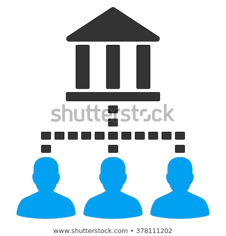 Foto stock: Bank Building Related Vector Glyph Icon