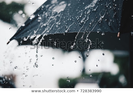 Foto d'archivio: Woman In Rainy Weather Season