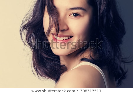 Stok fotoğraf: Asian Woman With High Styled Hair