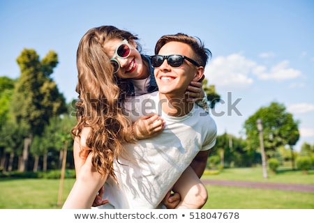 Foto stock: Couple Of Teenagers