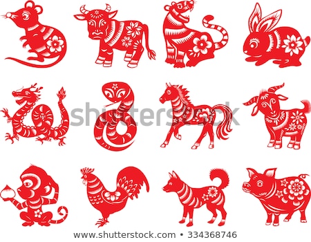 [[stock_photo]]: Chinese Zodiac 12 Animal Astrological Sign