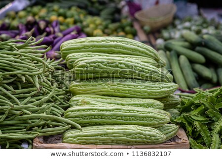 Foto stock: Selling Melons On The Market