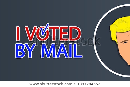 Stock photo: Vote And Election Label Theme