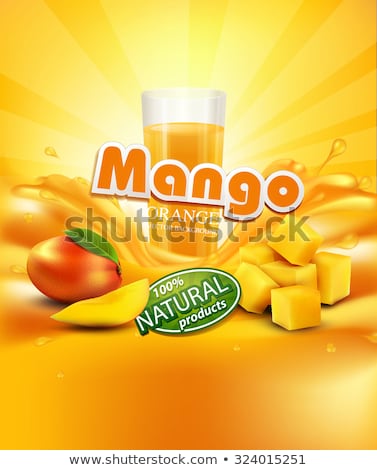 Mango In Orange Cup ストックフォト © Alkestida