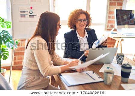 Stock fotó: Portraits 2 Women At Work