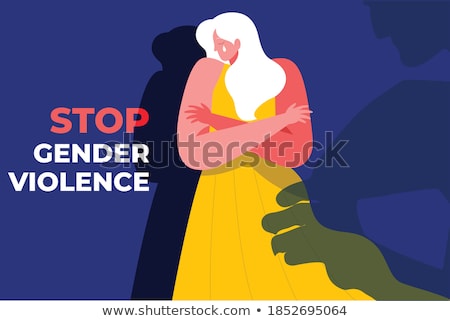 Foto d'archivio: Banner For Stop Violence Against Women