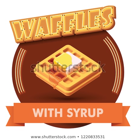 Square Waffle Cartoon Drawing Design Zdjęcia stock © tele52