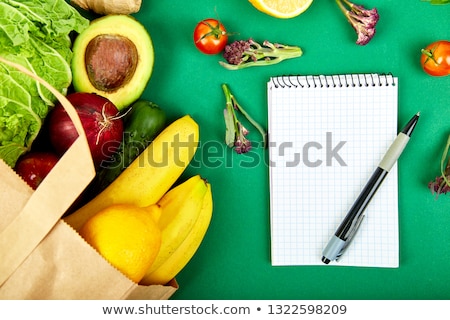 [[stock_photo]]: Shopping List Recipe Book Diet Plan Grocering Concept