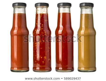 Stock photo: Barbecue Sauce In The Glass Jar