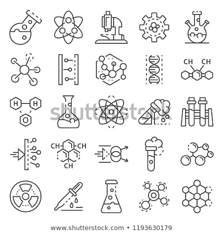 Foto stock: Substance Tubes Icon Vector Outline Illustration