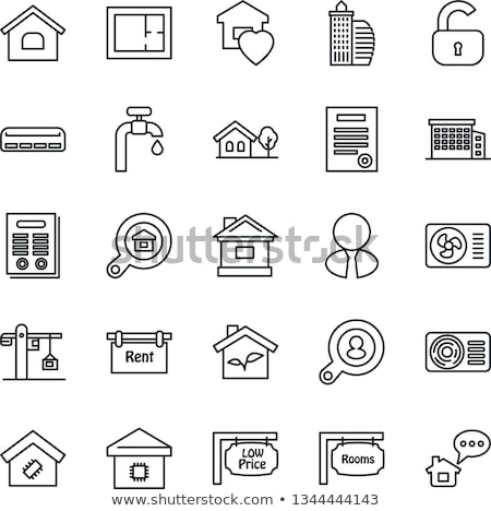 Stock photo: Contract Icon Simple Real Estate Element Illustration
