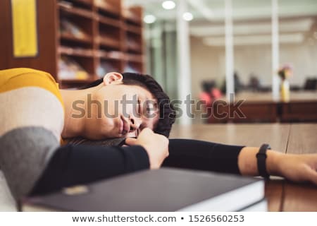 Foto d'archivio: Young Student Sleeping