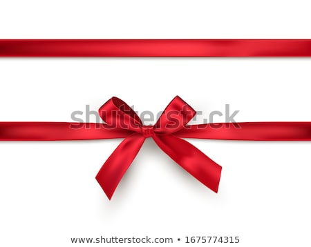 Stock photo: Red Satin Ribbon