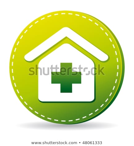 Nurse Green Vector Icon Button Foto stock © Albachiaraa