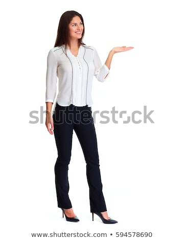 Stock foto: Business Woman Presenting Something