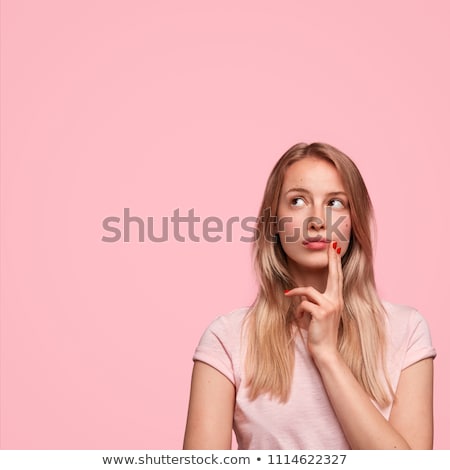 Stock fotó: Portrait Of Beautiful Woman Questioning