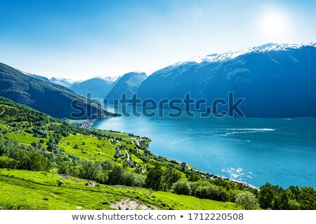 Zdjęcia stock: Scenic Landscapes Of The Norwegian Fjords