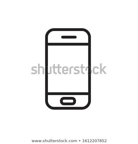 Stok fotoğraf: Mobile Phone Icon Simple Device Element Illustration