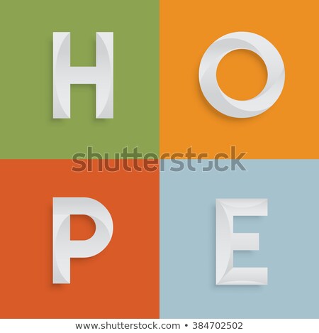 Stok fotoğraf: Hope Four Letter Word For Websites Illustration Vector