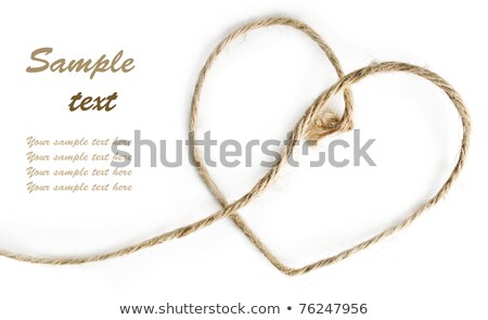 Stock fotó: Love Valentine Heart Shaped From Noose Of Rope