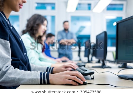 Stockfoto: Students Using Computers In The Classroom