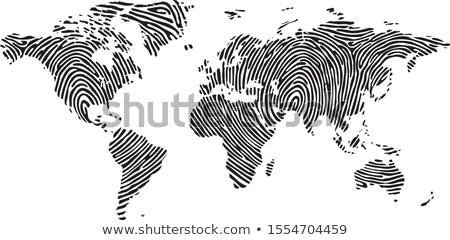 Foto stock: World Fingerprint