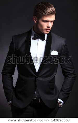 Stok fotoğraf: Businessman Wearing A Shirt And Tie In A Waist Coat