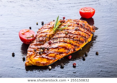 [[stock_photo]]: Chicken Steak With Garnish