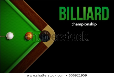 Foto stock: Snooker Game Pool Table