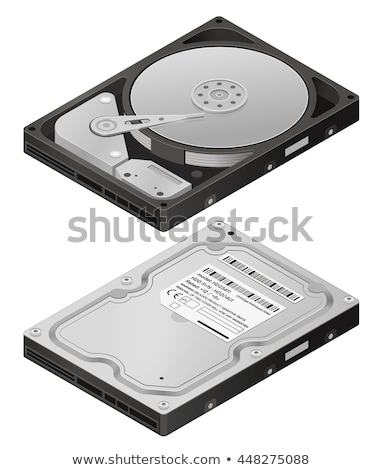 Stock photo: Illustration Of Hard Disk Drive Hdd