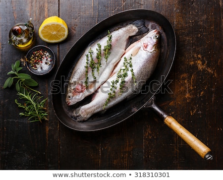 Stock photo: Pan Fried Trout